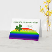 Grote grootouders Happy St. Patrick's Day Kaart (Gele Bloem)