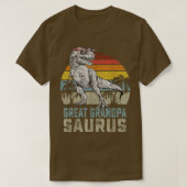Grote grootpasaurus T Re Dinosaur Grandpa Saurus F T-shirt (Design voorkant)