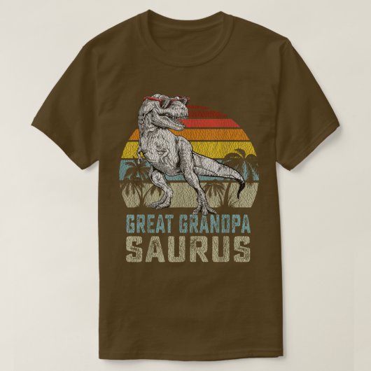 Grote grootpasaurus T Re Dinosaur Grandpa Saurus F T-shirt (Design voorkant)