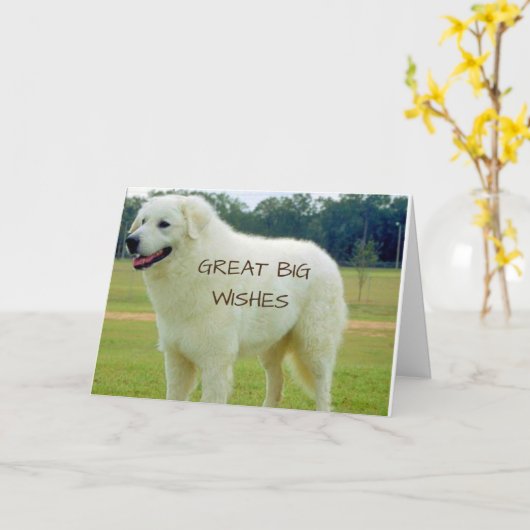 GROTE "GROTE WENSEN" VOOR U OP "VADERDAG" KAART (Gele Bloem)