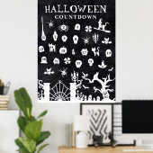 Grote Halloween Countdown Poster (Thuiskantoor)