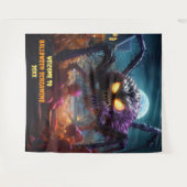 Grote Halloween Enge Spider Hanging Achtergrond Wandkleed (Voorkant (horizontaal))