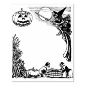 Grote  Halloween Kaart die Rubberzegel maken Rubberstempel (Afrduk)
