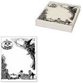Grote  Halloween Kaart die Rubberzegel maken Rubberstempel (Gestempeld)