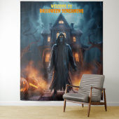 Grote Halloween-spook-achterwand Wandkleed (In situ)
