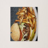 grote hamburgerfriet en cola legpuzzel (Verticaal)