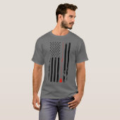 Grote Hamerican Ham Radio Premium T-shirt (Voorkant volledig)
