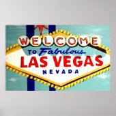 GROTE HAND PAINTED LAS VEGAS SIGN DAYTIME POSTER (Voorkant)
