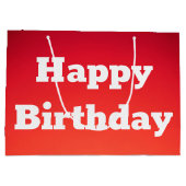 Grote Happy Birthday Gift Bag Groot Cadeauzakje (Achterkant)