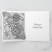 Grote Happy Birthday voor mijn zuster | Pagina kle Kaart (Binnen)