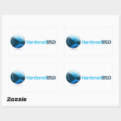 Grote HardenedBSD-Sticker Rechthoekige Sticker (Vel)