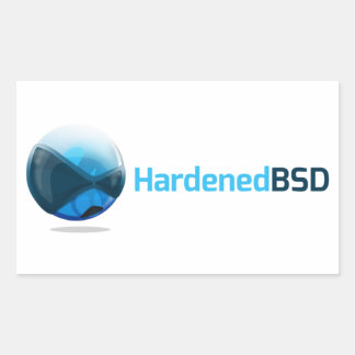 Grote HardenedBSD-Sticker Rechthoekige Sticker