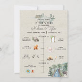 Grote haringvijver | Huwelijkskaart Reisschema Kaart (Achterkant)