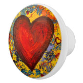 Grote Hart Keramische Pull Knop (Rechts)