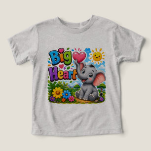 Grote Hart Olifant Cute Vriendelijk Dier Ontwerp