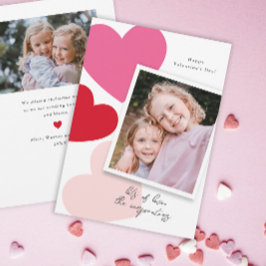 Grote Hartens Foto Valentijnsdag  Feestdagenkaart