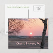 Grote Haven, MI Briefkaart (Voorkant / Achterkant)