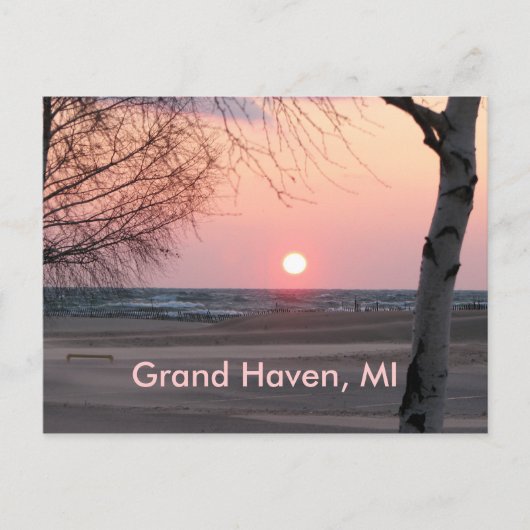 Grote Haven, MI Briefkaart (Voorkant)