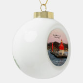 Grote Haven South Pierhead Lights Keramische Bal Ornament (Links)