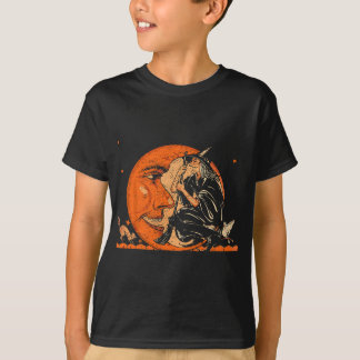 Grote heks en Moon Halloween T-shirt