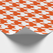 Grote, heldere, Oranje en witte Sound Bar Cadeaupapier (Hoek)