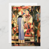 Grote heldere showcase van August Macke Feestdagenkaart (Voorkant / Achterkant)