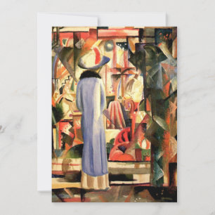 Grote heldere showcase van August Macke Feestdagenkaart