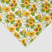Grote heldere zonnebloemen zomer tissuepapier (Detail)