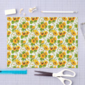 Grote heldere zonnebloemen zomer tissuepapier (Craft)