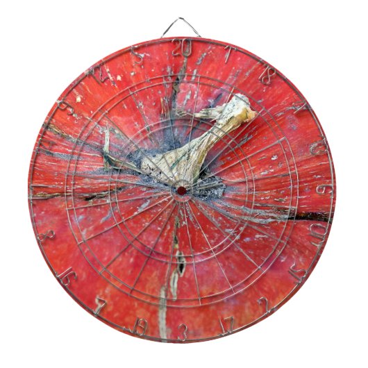 Grote Heldergele Pompoen Dartbord (Voorkant)