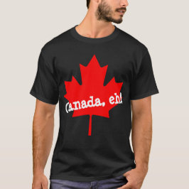 Grote helderrode esdoornblad Canada hè! T-shirt