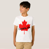 Grote helderrode espenblad Canada hè! T-shirt (Voorkant volledig)