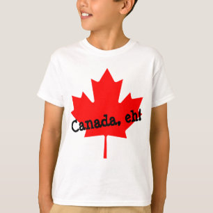 Grote helderrode espenblad Canada hè! T-shirt