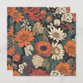 Grote Herfstbloemen Hedendaags (Voorkant / Achterkant)