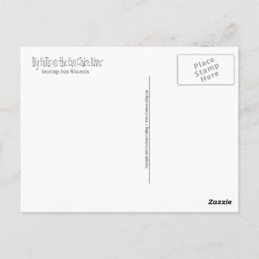 Grote Herfsten Briefkaart (Achterkant)