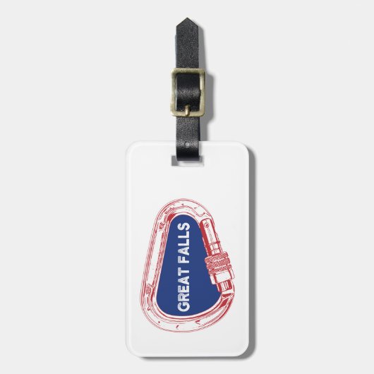 Grote Herfsten klimmen Carabiner Bagagelabel (Voorkant verticaal)