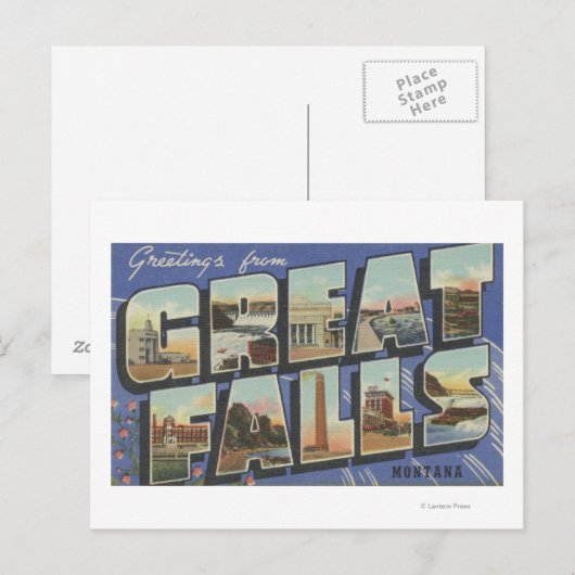 Grote Herfsten, Montana - Grote lettertjes 2 Briefkaart (Voorkant / Achterkant)
