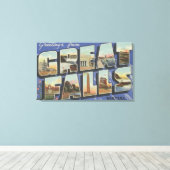 Grote Herfsten, Montana - Grote lettertjes 2 Canvas Afdruk (Insitu (Houten vloer))