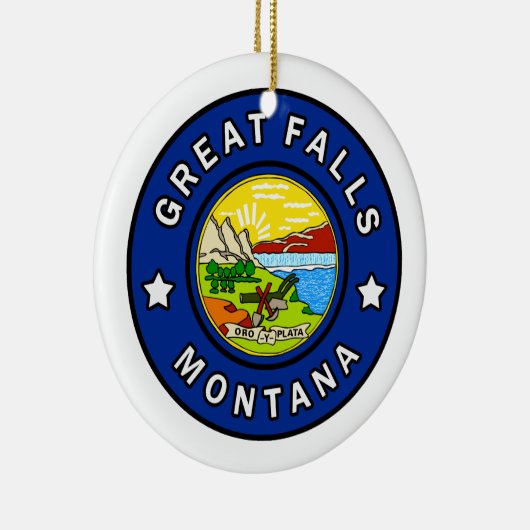 Grote Herfsten Montana Keramisch Ornament (Rechts)