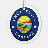 Grote Herfsten Montana Keramisch Ornament (Links)