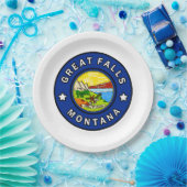 Grote Herfsten Montana Papieren Bordje (Feest)