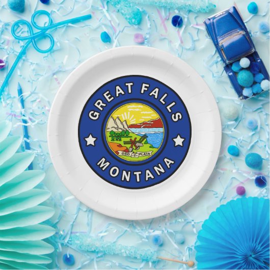 Grote Herfsten Montana Papieren Bordje (Feest)