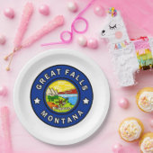 Grote Herfsten Montana Papieren Bordje (Feest)