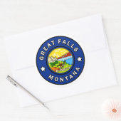 Grote Herfsten Montana Ronde Sticker (Envelop)