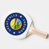 Grote Herfsten Montana Tafeltennisbatje (Zijkant)