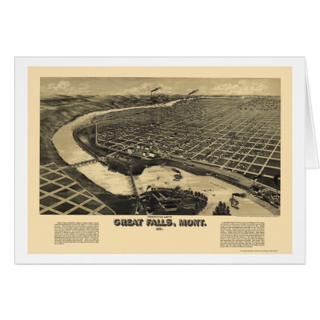 Grote Herfsten, MT Panorama Kaart - 1891 (Voorkant Horizontaal)