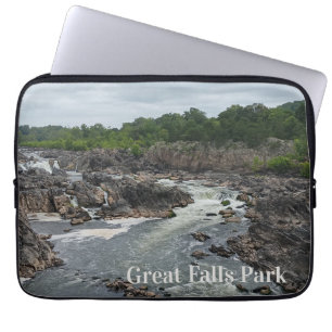Grote Herfsten Park Potomac River bij Mather Gorge Laptop Sleeve