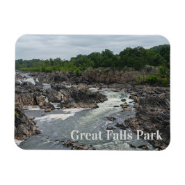 Grote Herfsten Park Potomac River bij Mather Gorge Magneet