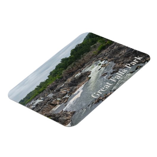 Grote Herfsten Park Potomac River bij Mather Gorge Magneet (Linkerzijde)