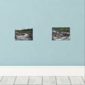 Grote Herfsten Park Potomac River bij Mather Gorge Muurkunst Sets (Houten vloer)